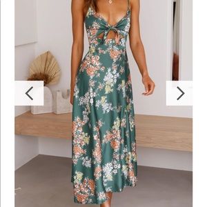 Billy J Dreamer Green Floral Dress